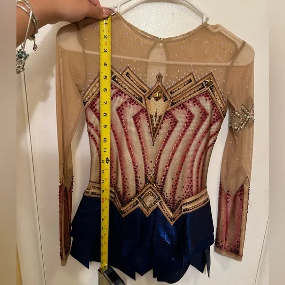 Figure skating dress for competitions, Testing dress, Wonder Woman costume